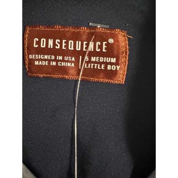 Consequence Boy’s Long Sleeve Button Up Collar Geometric Shirt W/ Pocket Size 5 - Picture 3 of 6